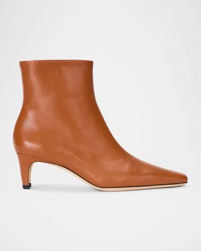 Staud Wally Leather Ankle Boots In Multi