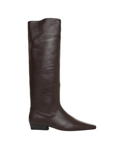 Staud 'wally' Leather Boots In Black
