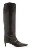Staud Wally Leather Boots In Brown