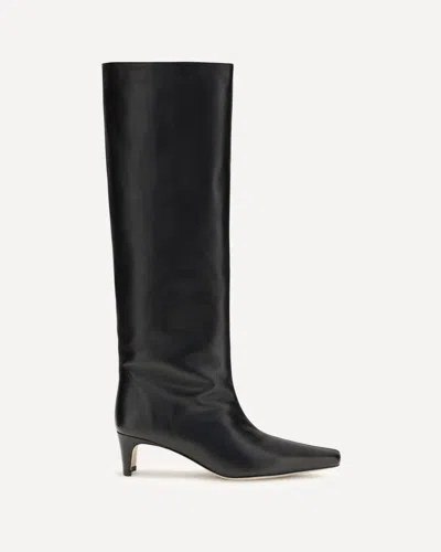 STAUD WALLY LEATHER HIGH BOOTS