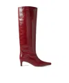 Staud Wally Leather Knee-high Boots In Multi