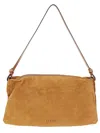 Staud Wally Logo Debossed Shoulder Bag In Brown