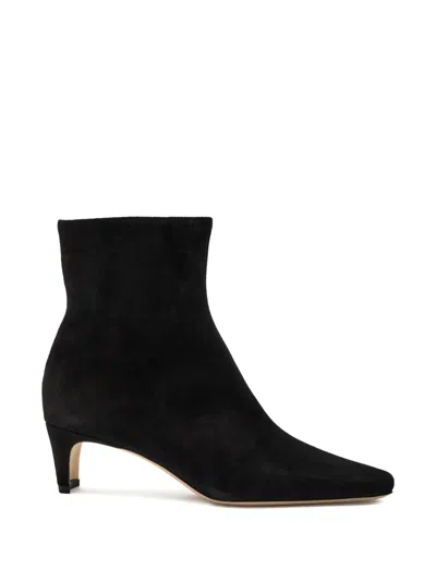 Staud Wally Pointed Ankle Boots In Black