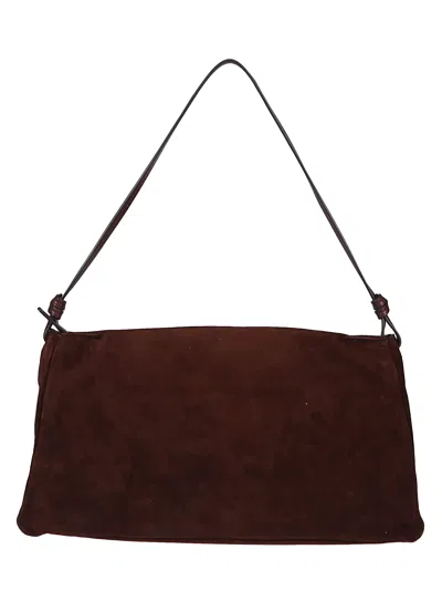 Staud Wally Shoulder Bag In Maho Mahogany