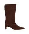 Staud Wally' Suede Boots In Brown