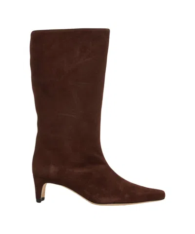 Staud Wally' Suede Boots In Brown