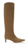 STAUD WALLY SUEDE KNEE BOOTS