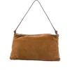 Staud Wally Logo Debossed Shoulder Bag In Brown