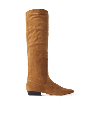 Staud Wally Thigh-high Boots In Brown