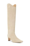 Staud Women's Western Wally Snip Toe Block Heel Booties In Dune