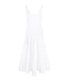 Staud Wells Poplin Mini Dress In White