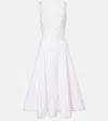 Staud Wells Poplin Mini Dress In White