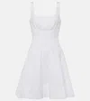 Staud Wells Mini Dress White In Wht White