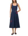 Staud Wells Poplin Midi Dress