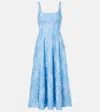 Staud Mini Wells Dress In Blue