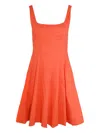 Staud Ellison Minidress In Cherry