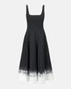 Staud Wells Mini Dress In Onyx Tie Dye In Onyx Tie Dye
