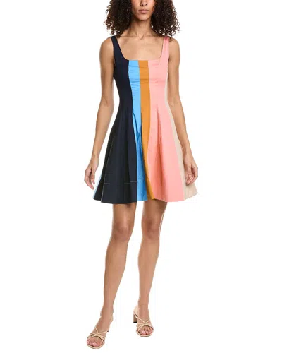 Staud Wells Mini Dress In Multi