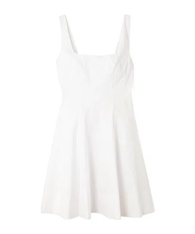 Staud Wells Mini Dress In White