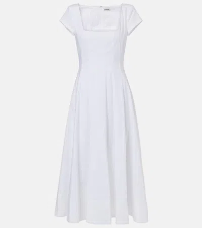 Staud Wells Pleated Midi Dress