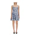 Staud Mini Wells Dress In Multicolor