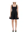 Staud Mini Wells Dress In Black