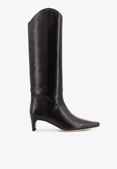 STAUD WESTERN WALLY 50 LEATHER KNEE-HIGH BOOTS