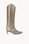 Staud Western Wally Boot In Aged Bronze In Multi