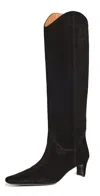 Staud Western Wally Boots Black In Black