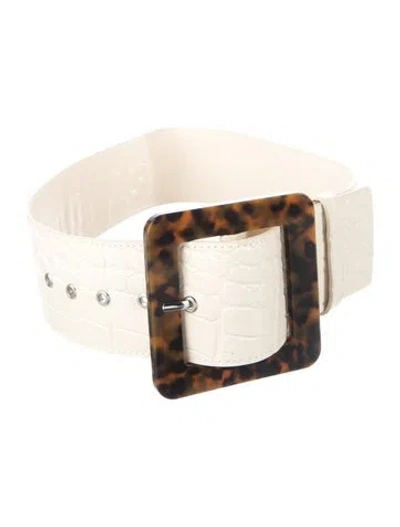 Pre-owned Staud Wide Leather Buckle