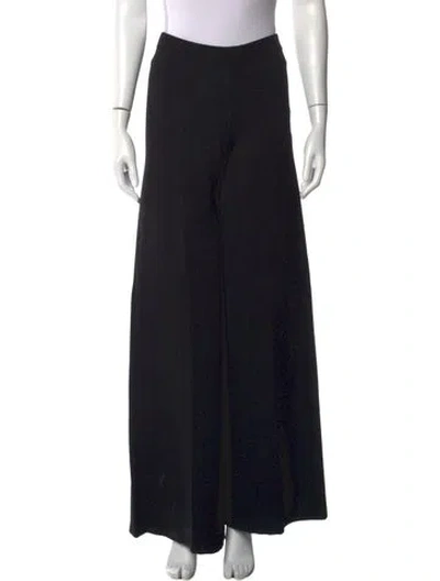 Pre-owned Staud Wide Leg Pants In Black