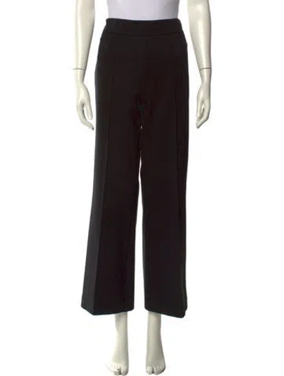 Pre-owned Staud Wide Leg Pants In Black