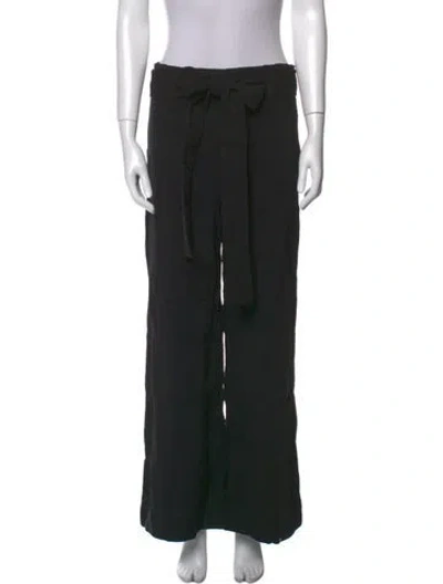 Pre-owned Staud Wide Leg Pants In Black