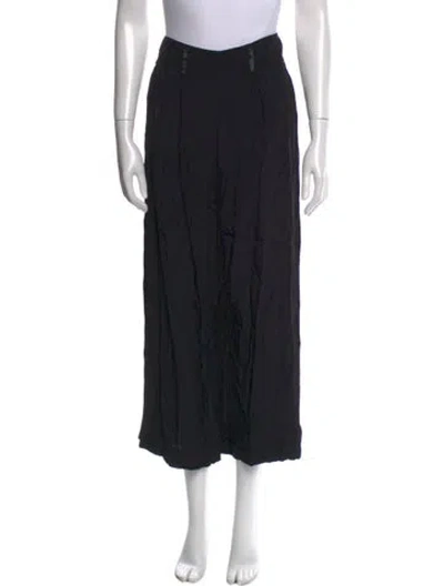 Pre-owned Staud Wide Leg Pants In Black
