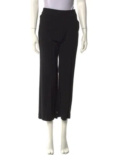 Pre-owned Staud Wide Leg Pants In Black