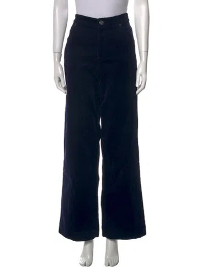 Pre-owned Staud Wide Leg Pants In Black