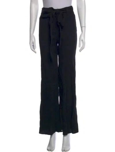 Pre-owned Staud Wide Leg Pants In Black