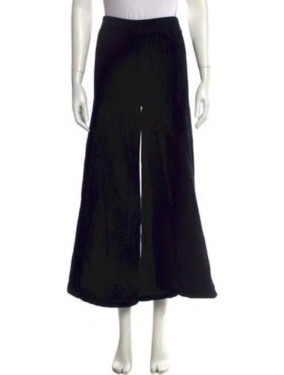 Pre-owned Staud Wide Leg Pants In Black