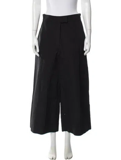 Pre-owned Staud Wide Leg Pants In Black