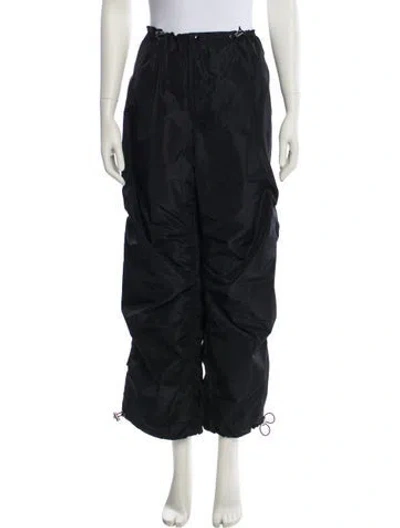 Pre-owned Staud Wide Leg Pants In Black