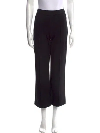 Pre-owned Staud Wide Leg Pants In Black