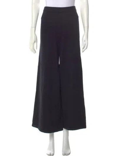 Pre-owned Staud Wide Leg Pants In Black