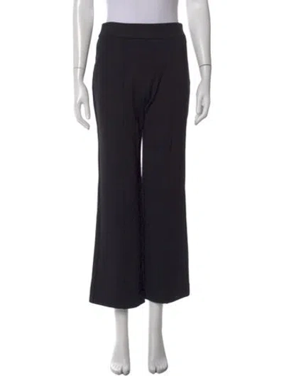 Pre-owned Staud Wide Leg Pants In Black