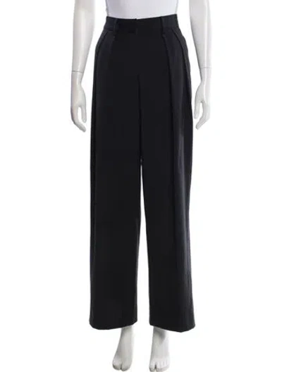 Pre-owned Staud Wide Leg Pants In Black