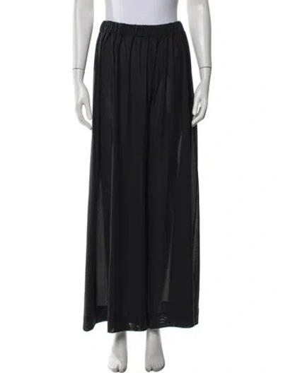 Pre-owned Staud Wide Leg Pants In Black