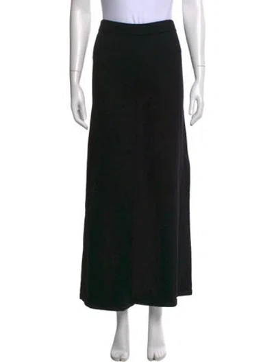 Pre-owned Staud Wide Leg Pants In Black