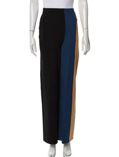 Pre-owned Staud Wide Leg Pants In Black