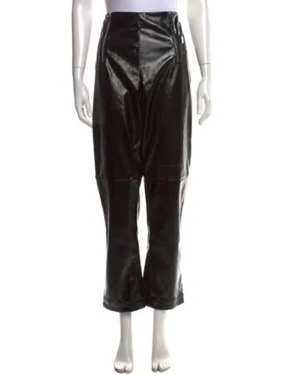 Pre-owned Staud Wide Leg Pants In Black
