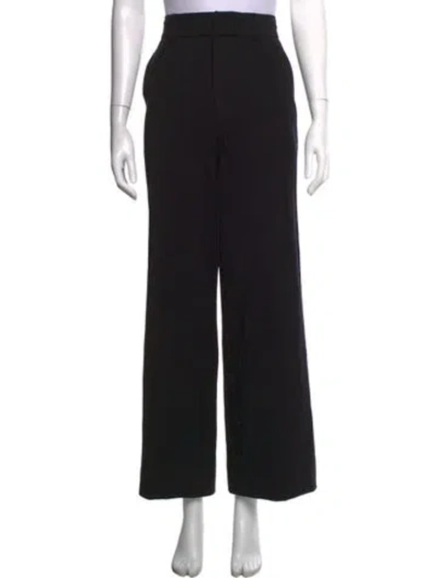 Pre-owned Staud Wide Leg Pants In Black