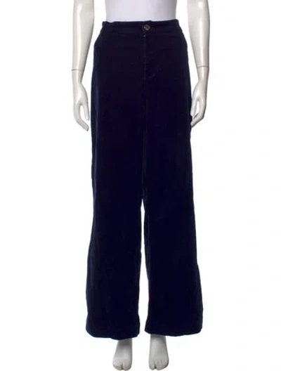 Pre-owned Staud Wide Leg Pants In Black